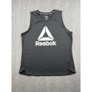 Reebok Womens Performance Tank Top Black Size Medium